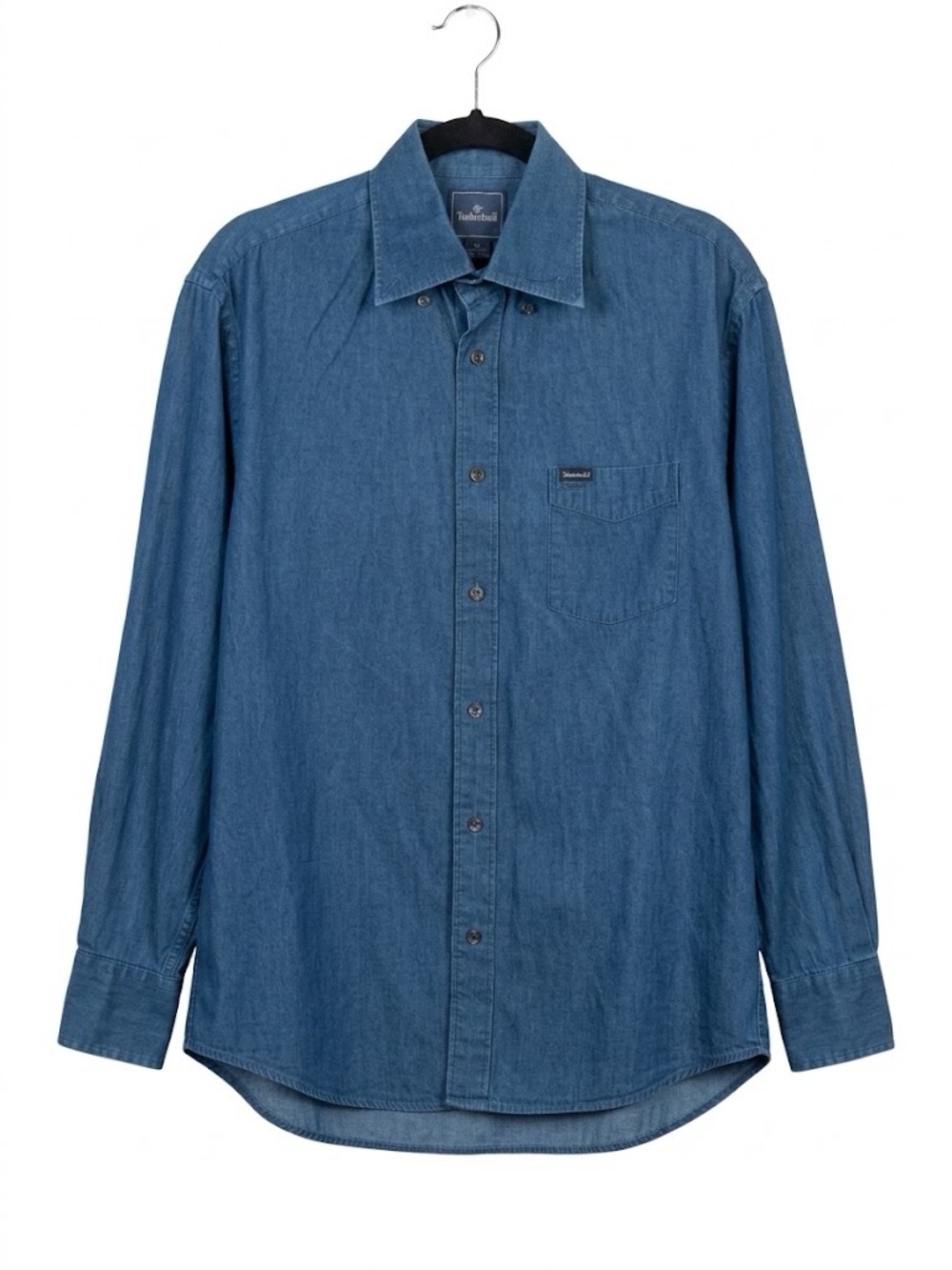 Faconnable Chambray Blue Button Down Shirt Medium
